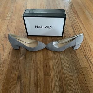 Nine West grey suede shoes size 8